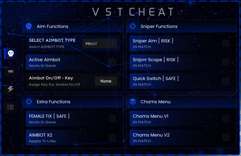 VST CHEAT EXTRENAL PANEL